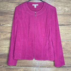 JM collection pink women blazers size 10 Petite